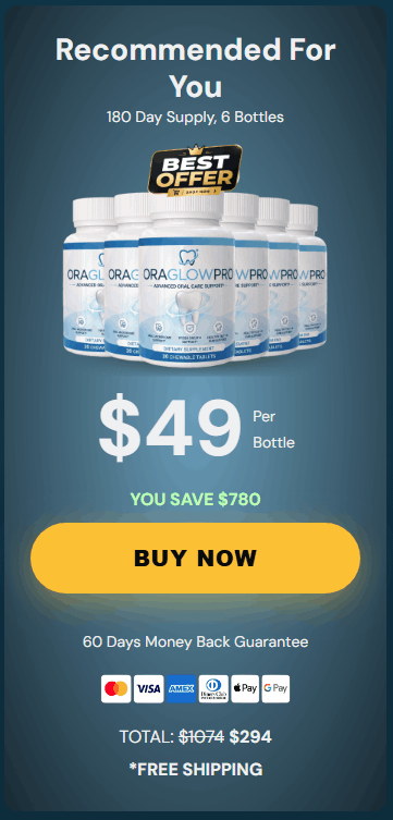 Buy OraGlowPro 6 Bottle